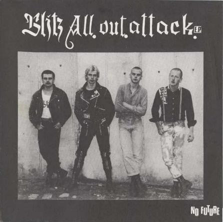 Blitz (3) : All Out Attack E.P. (7", EP, RP, W/Lbl)