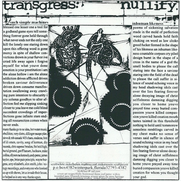 Dragbody : Transgress. Nullify. (7")