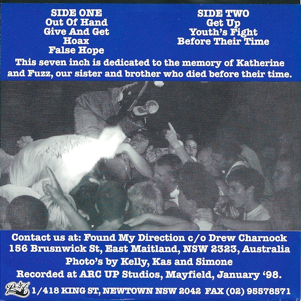 Found My Direction : Before Their Time (7")