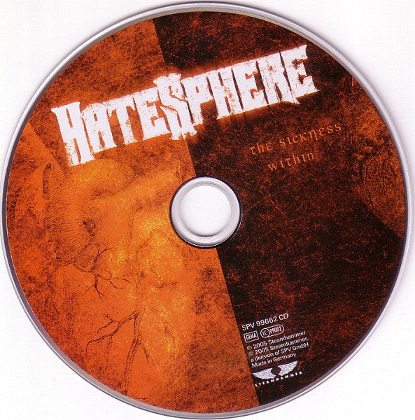 HateSphere : The Sickness Within (CD, Album, Dig)