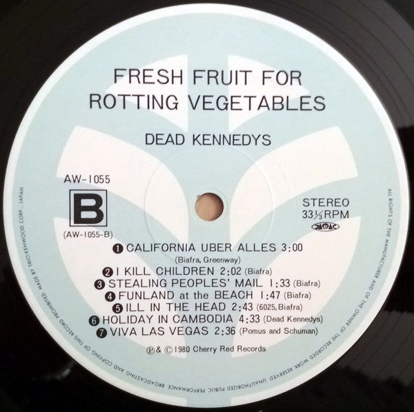 Dead Kennedys = デッド ケネディーズ* : Fresh Fruit For Rotting Vegetables = 暗殺 (LP, Album)