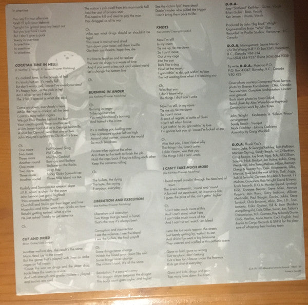 D.O.A. (2) : Loggerheads (LP)