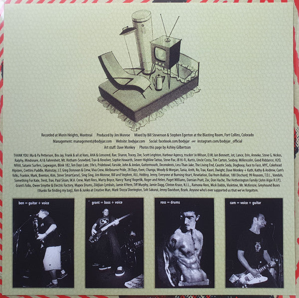 Bodyjar : No Touch Red (LP, Album, RE, Red)