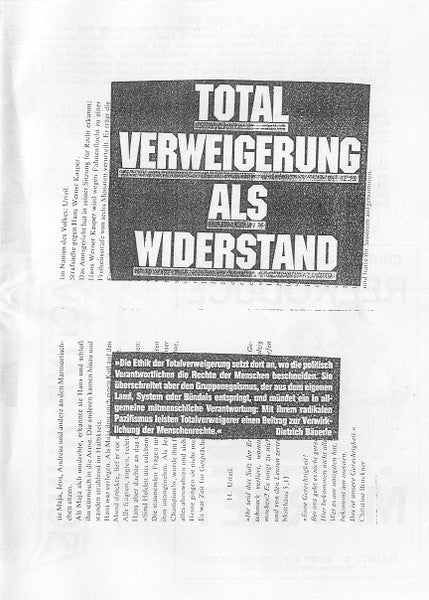 Various : Mit Mir Ist Nicht Zu Rechnen (7", EP, Comp)