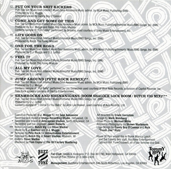 House Of Pain : House Of Pain (Fine Malt Lyrics) (CD, Album, RE)