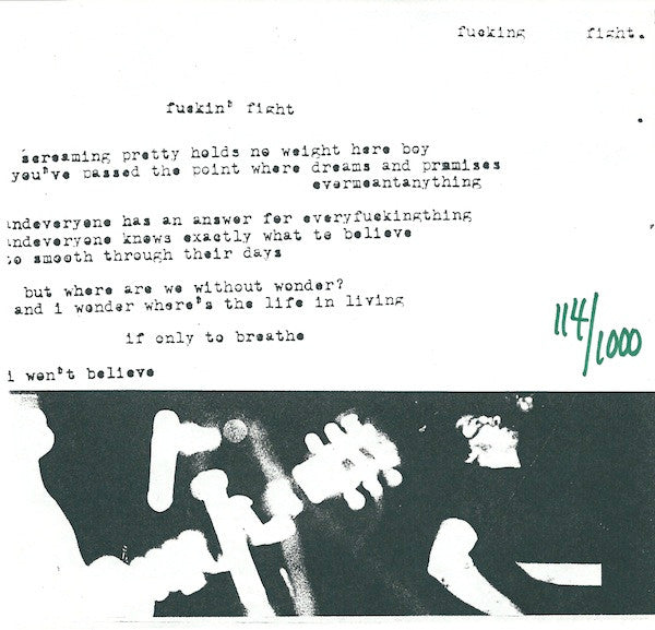 Planes Mistaken For Stars : Fucking Fight (7", Num)