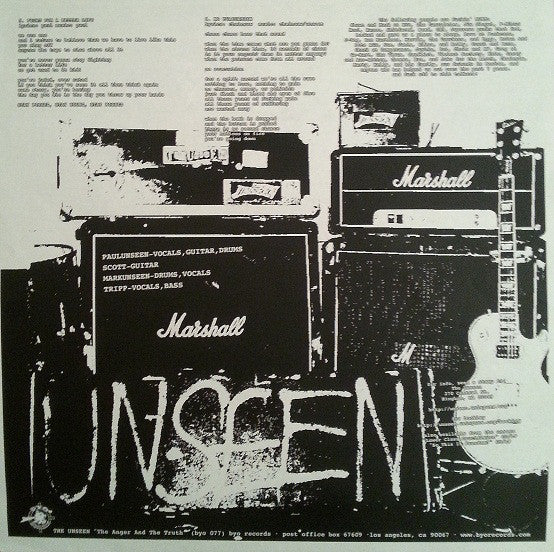 The Unseen : The Anger And The Truth (LP, Album)