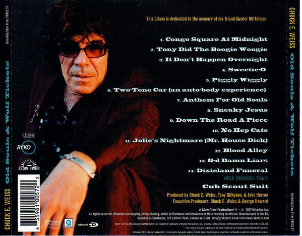 Chuck E. Weiss : Old Souls & Wolf Tickets (HDCD, Album, Enh)