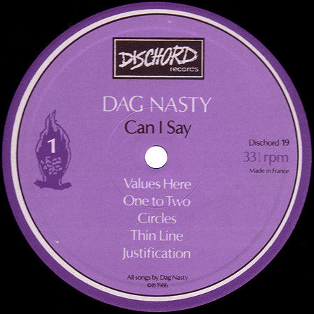 Dag Nasty : Can I Say (LP, Album, $5.)