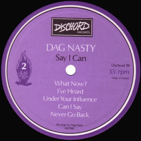 Dag Nasty : Can I Say (LP, Album, $5.)