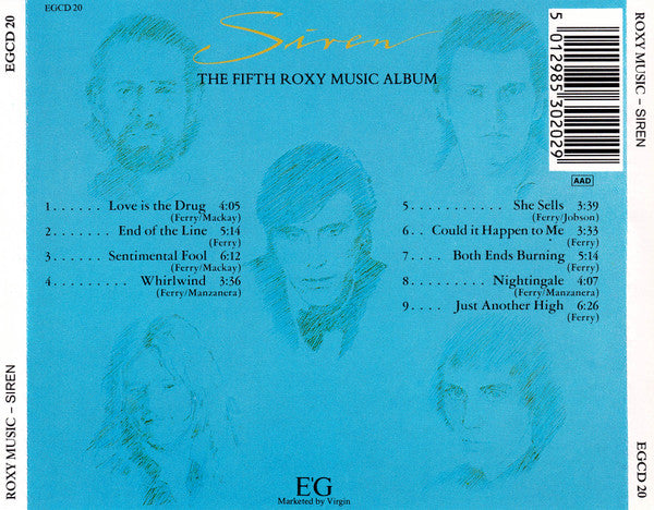 Roxy Music : Siren (CD, Album, RE)