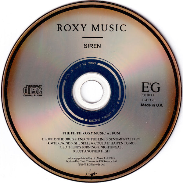 Roxy Music : Siren (CD, Album, RE)