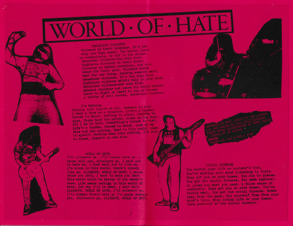 Alienator (3) : World Of Hate (7")