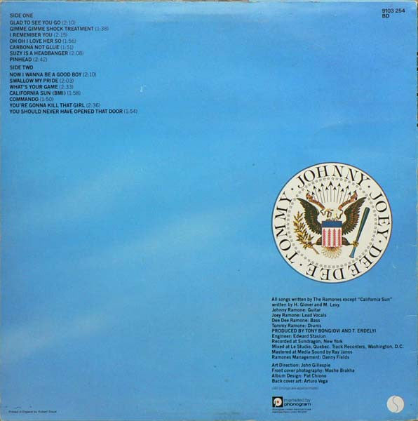 Ramones : Leave Home (LP, Album)