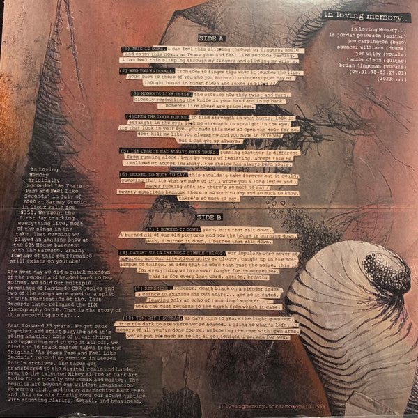 In Loving Memory...* : As Years Pass And Feel Like Seconds... (LP, Album, Ltd, RE, RM)