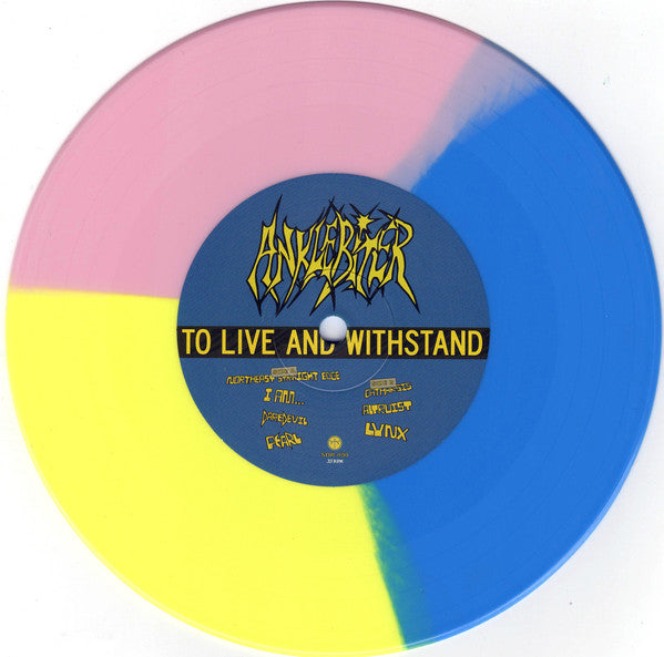 Anklebiter (3) : To Live and Withstand (7", EP, Ltd, Tri)