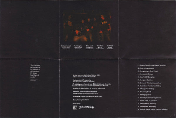 Watchmaker (3) : Erased From The Memory Of Man (CD, Album)