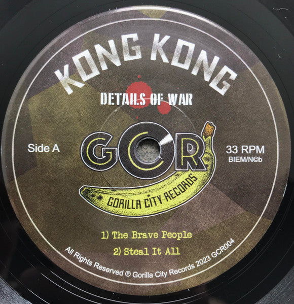 Kong Kong : Details Of War (7", EP, Ltd)
