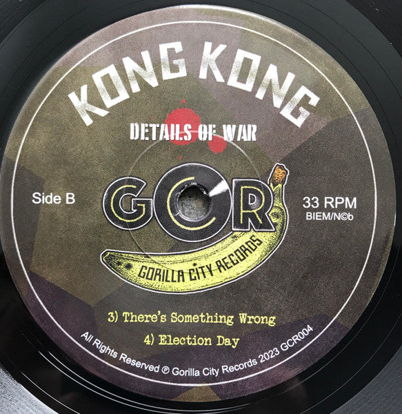 Kong Kong : Details Of War (7", EP, Ltd)