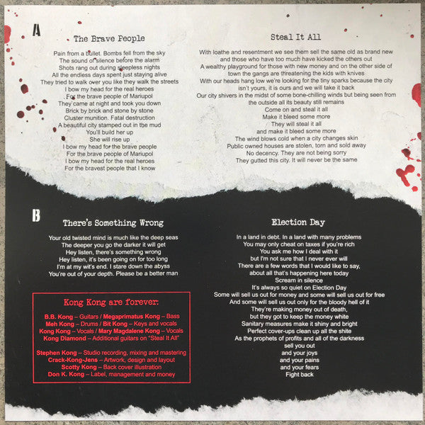 Kong Kong : Details Of War (7", EP, Ltd)