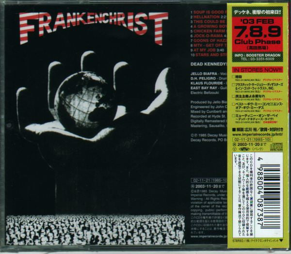 Dead Kennedys : Frankenchrist (CD, Album, RE)