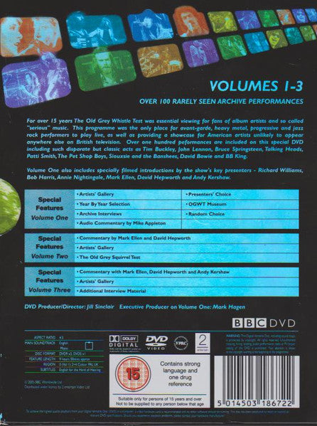 Various : The Old Grey Whistle Test  (The Definitive Collection) (4xDVD-V, Mono, PAL, 4:3 + Box, Comp, Gat)