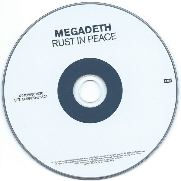 Megadeth : Rust In Peace (CD, Album, RE, RM, RP)