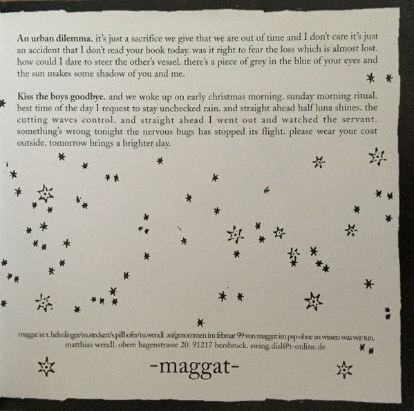Maggat / 125, Rue Montmartre : Maggat / 125, Rue Montmartre (7")