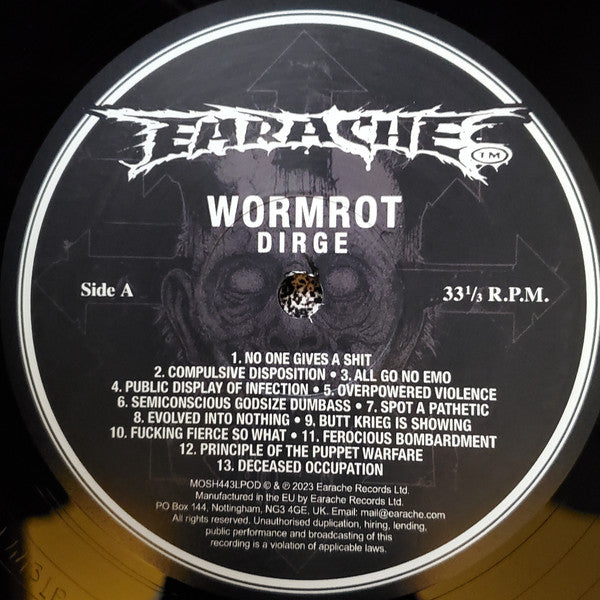 Wormrot : Dirge (LP, Album, RE)