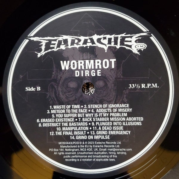 Wormrot : Dirge (LP, Album, RE)