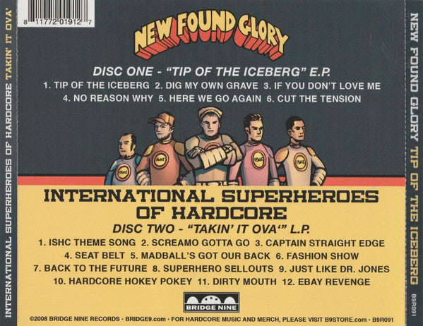 New Found Glory / International Superheroes Of Hardcore : Tip Of The Iceberg / Takin' It Ova' (CD, EP + CD, MiniAlbum)