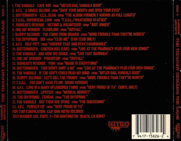Various : The Thought Remains The Same (CD, Comp, RE)
