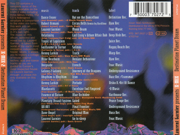 Laurent Garnier : X-Mix-2 - Destination Planet Dream (CD, Comp, Mixed)