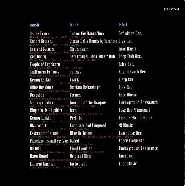 Laurent Garnier : X-Mix-2 - Destination Planet Dream (CD, Comp, Mixed)