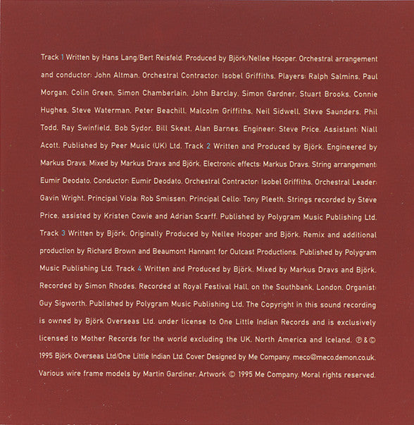 Björk : It's Oh So Quiet (CD, Single, CD1)