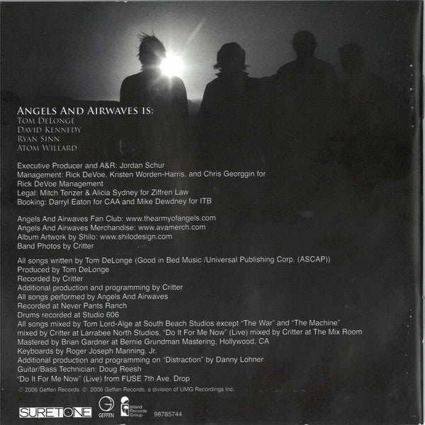 Angels & Airwaves : We Don't Need To Whisper (CD, Album)