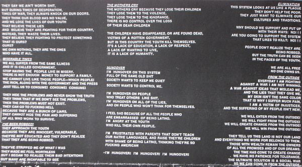 Los Crudos : La Rabia Nubla Nuestros Ojos... (7", Red)