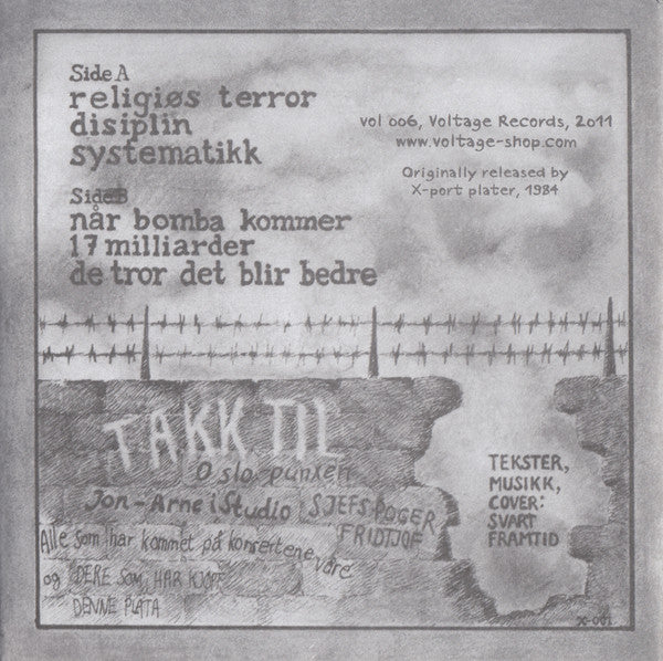Svart Framtid : 1984 Ep (7", EP, RE)