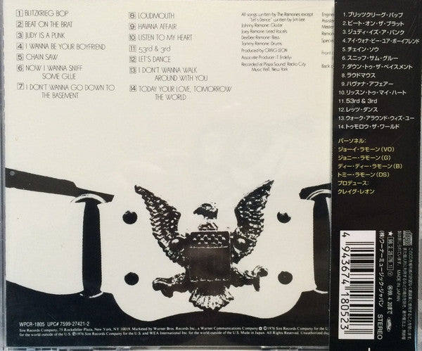 Ramones : Ramones (CD, Album, RE)