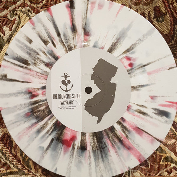 The Bouncing Souls / Hot Water Music : Chunksaah Records Split 7" (7", Single, Ltd, RP, Whi)