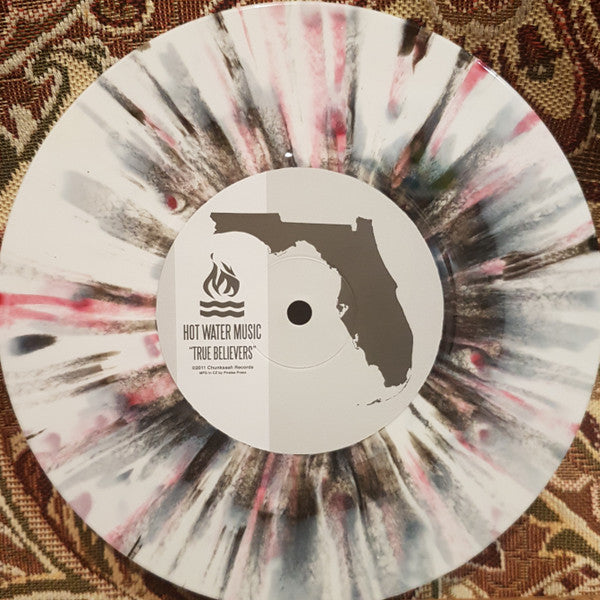 The Bouncing Souls / Hot Water Music : Chunksaah Records Split 7" (7", Single, Ltd, RP, Whi)