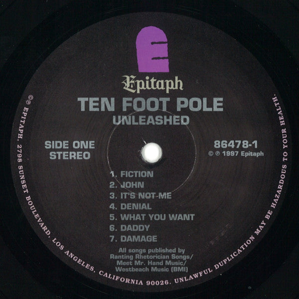 Ten Foot Pole : Unleashed (LP, Album)