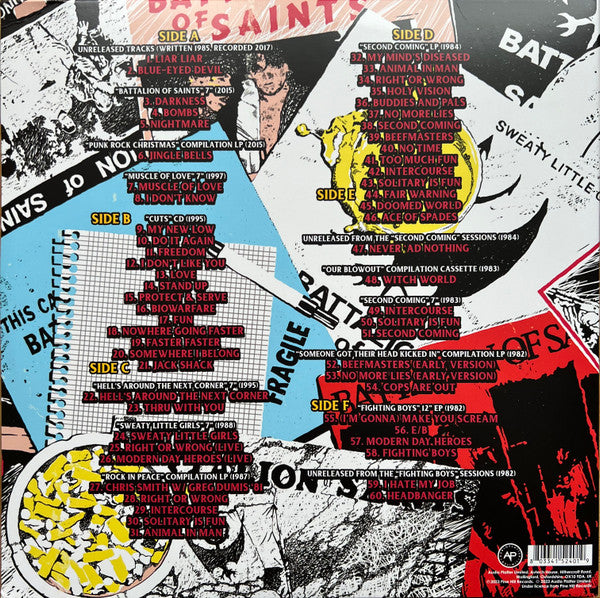 Battalion Of Saints : Complete Discography (LP, Red + LP, Whi + LP, Blu + Comp, Ltd, RE)