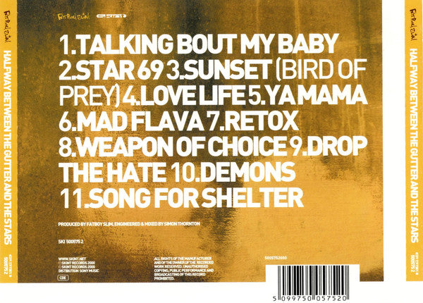 Fatboy Slim : Halfway Between The Gutter And The Stars (CD, Album, Tex)