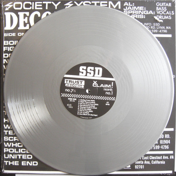 SS Decontrol* : The Kids Will Have Their Say (12", Album, Ltd, RE, RM, RP, Gre)