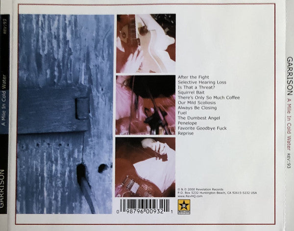 Garrison : A Mile In Cold Water (CD, Album)