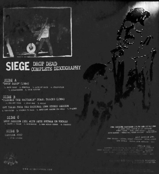 Siege (2) : Drop Dead - Complete Discography (2xLP, Comp, Ltd, RE, Die)