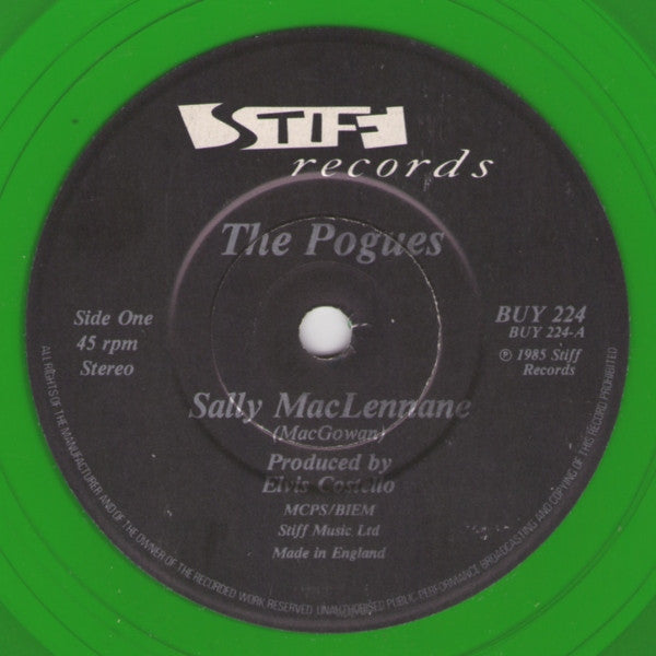 The Pogues : Sally MacLennane (7", Single, Ltd, Gre)