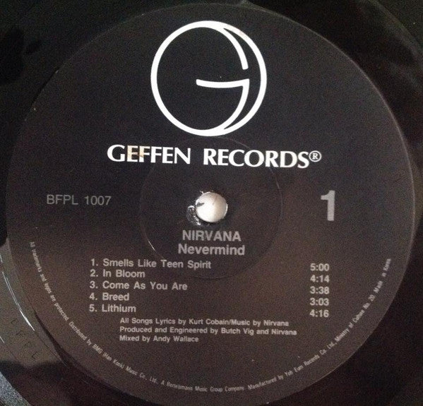 Nirvana : Nevermind (LP, Album)