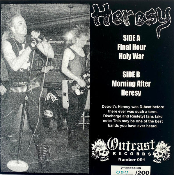 Heresy (6) : The Final Hour (7", Num, RP)